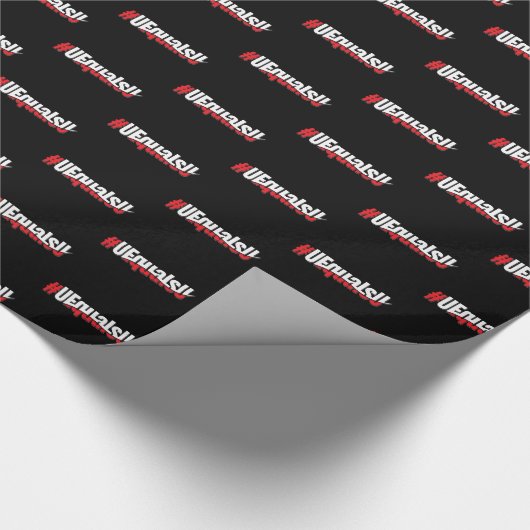 Papier Cadeau UEqualsU VIH Indétectable Art non transmettable (Coin)