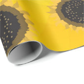 Papier Cadeau Ukraine jaune bleu géométrie maillage motif Fleurs (Coin rond)