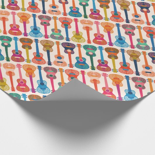 Papier Cadeau ukulèle hawaïen (Coin)