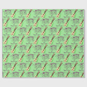 Papier Cadeau Ukulele Joyeux Noël et Bonne Année (Plat)