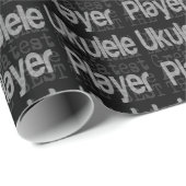 Papier Cadeau Ukulele Player Extraordinaire (Coin rond)