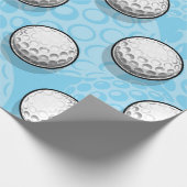 Papier Cadeau Ultimate Golf Party Bleu (Coin)