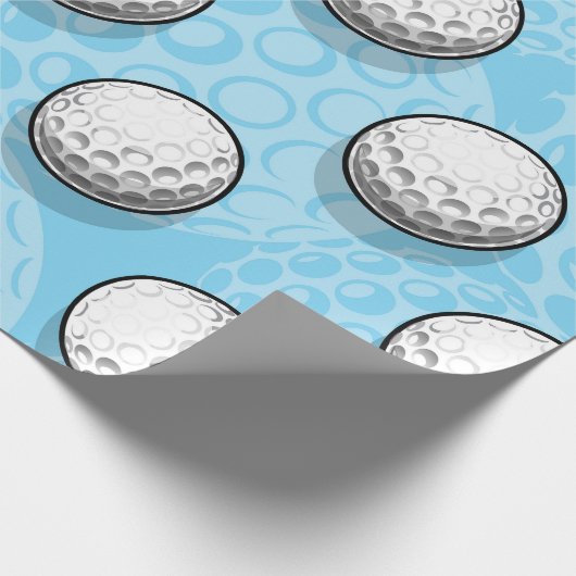 Papier Cadeau Ultimate Golf Party Blue (Coin)