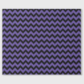 Papier Cadeau Ultra violet violet noir motif Chevron (Plat)