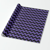 Papier Cadeau Ultra violet violet noir motif Chevron (Déroulé)