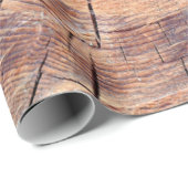 Papier Cadeau Un arbre coupé. Bois de bois dans les bois. Textur (Coin rond)