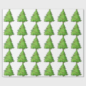 Papier Cadeau un arbre de Noël (Plat)
