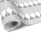 Papier Cadeau un arrière - plan blanc avec un motif de cercles (Coin rond)