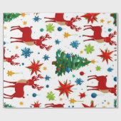 Papier Cadeau Un Art numérique Motif de Noël festif (Plat)