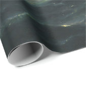 Papier Cadeau Un bateau à vapeur dans une tempête dans l'océan A (Coin rond)