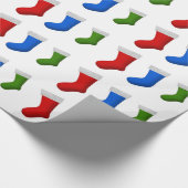 Papier Cadeau Un bon nombre de bas de Noël (Coin)