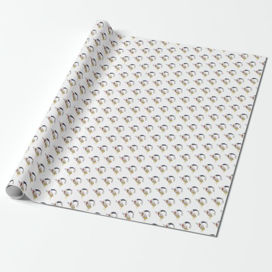 Papier Cadeau Un brillant néoplasticisme Art Monogramme. Lettre (Déroulé)