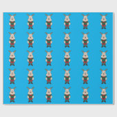 Papier Cadeau Un cerf mignon (Plat)