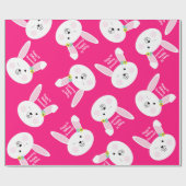 Papier Cadeau Un certain lapin est l'une ?ère fête (Plat)