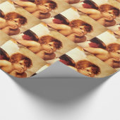 Papier Cadeau Un cerub, détail de la Vierge Sixtine - Raphael (Coin)