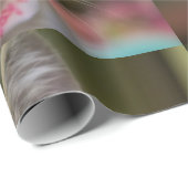 Papier Cadeau Un chaton mignon aux yeux verts (Coin rond)