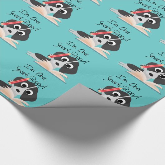 Papier Cadeau Un Chiot intelligent (Coin)
