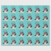 Papier Cadeau Un Chiot intelligent (Plat)