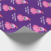 Papier Cadeau Un chouette Père Noël, chouette, Noël des enfants (Coin)