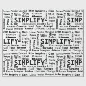 Papier Cadeau Un collage de mots pour vivre (Plat)