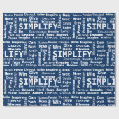 Papier Cadeau Un collage de mots pour vivre (Plat)