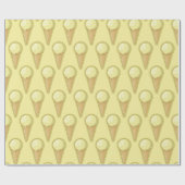 Papier Cadeau Un cône de crème glacée à bille (Plat)