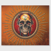 Papier Cadeau Un crâne (Plat)