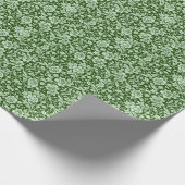 Papier Cadeau Un damas à fleurs antique (Coin)