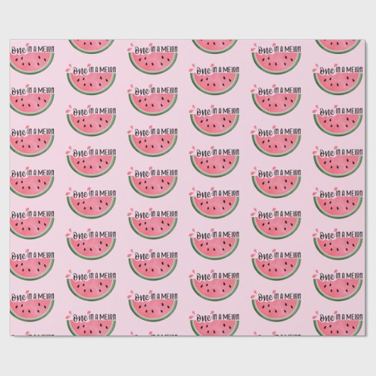 Papier Cadeau Un Dans Un Melon Watermelon Papier Enveloppant Ann (Plat)