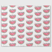 Papier Cadeau Un Dans Un Melon Watermelon Papier Enveloppant Ann (Plat)