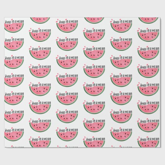 Papier Cadeau Un Dans Un Melon Watermelon Papier Enveloppant Ann (Plat)