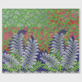 Papier Cadeau un design de motif vert et jaune (Plat)