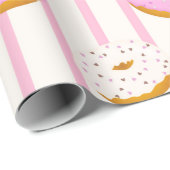 Papier Cadeau Un design de série de donuts 3 (Coin rond)