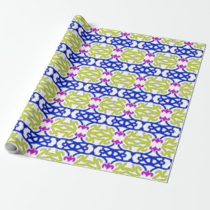 Papier Cadeau Un design motif à la mode et multicolore