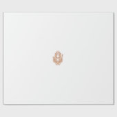 Papier Cadeau Un design symétrique avec mot géométrique marron (Plat)