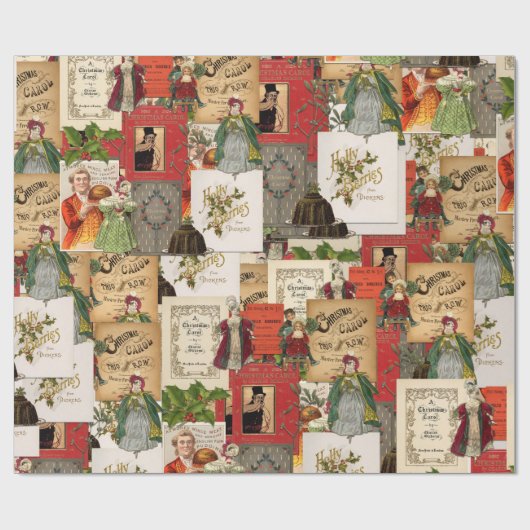 Papier Cadeau Un Dickens De Noël (Plat)