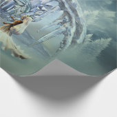 Papier Cadeau Un dragon de glace génial (Coin)