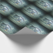 Papier Cadeau Un dragon de glace génial (Coin)