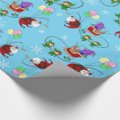 Papier Cadeau Un échange de Noël (Coin)