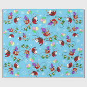 Papier Cadeau Un échange de Noël (Plat)