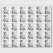 Papier Cadeau Un Fox rusé (Plat)