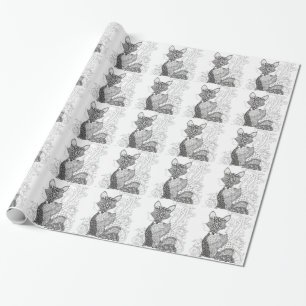 Papier Cadeau Un Fox rusé