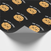 Papier Cadeau Un gâteau Cookie Funny Food Pun Dark BG (Coin)