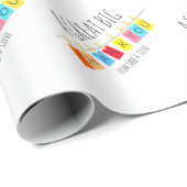 Papier Cadeau Un grand Merci, un joli coup de pouce. (Coin rond)