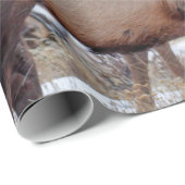 PAPIER CADEAU UN GROUPE DE DEERS (Coin rond)