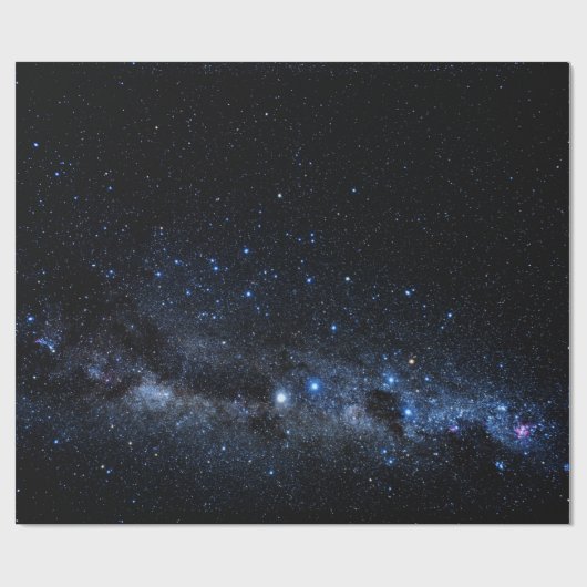 Papier Cadeau Un groupe d'étoiles (Plat)