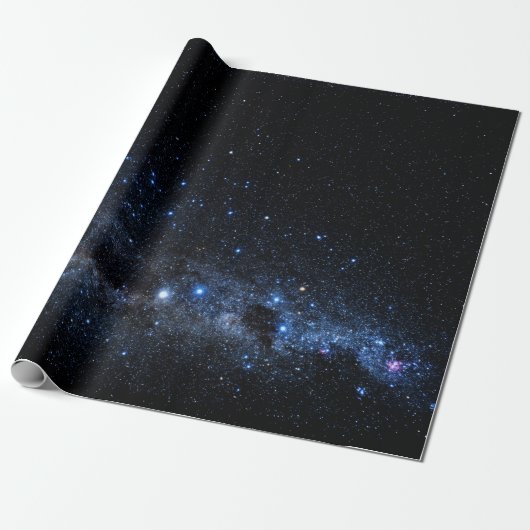 Papier Cadeau Un groupe d'étoiles (Déroulé)