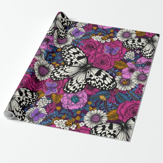 Papier Cadeau Un jardin coloré II (Déroulé)