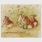 Papier Cadeau Un jardin de cochons de Guinée par Beatrix Potter (Plat)