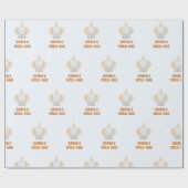 Papier Cadeau Un joli éléphant sauvage 1er anniversaire (Plat)